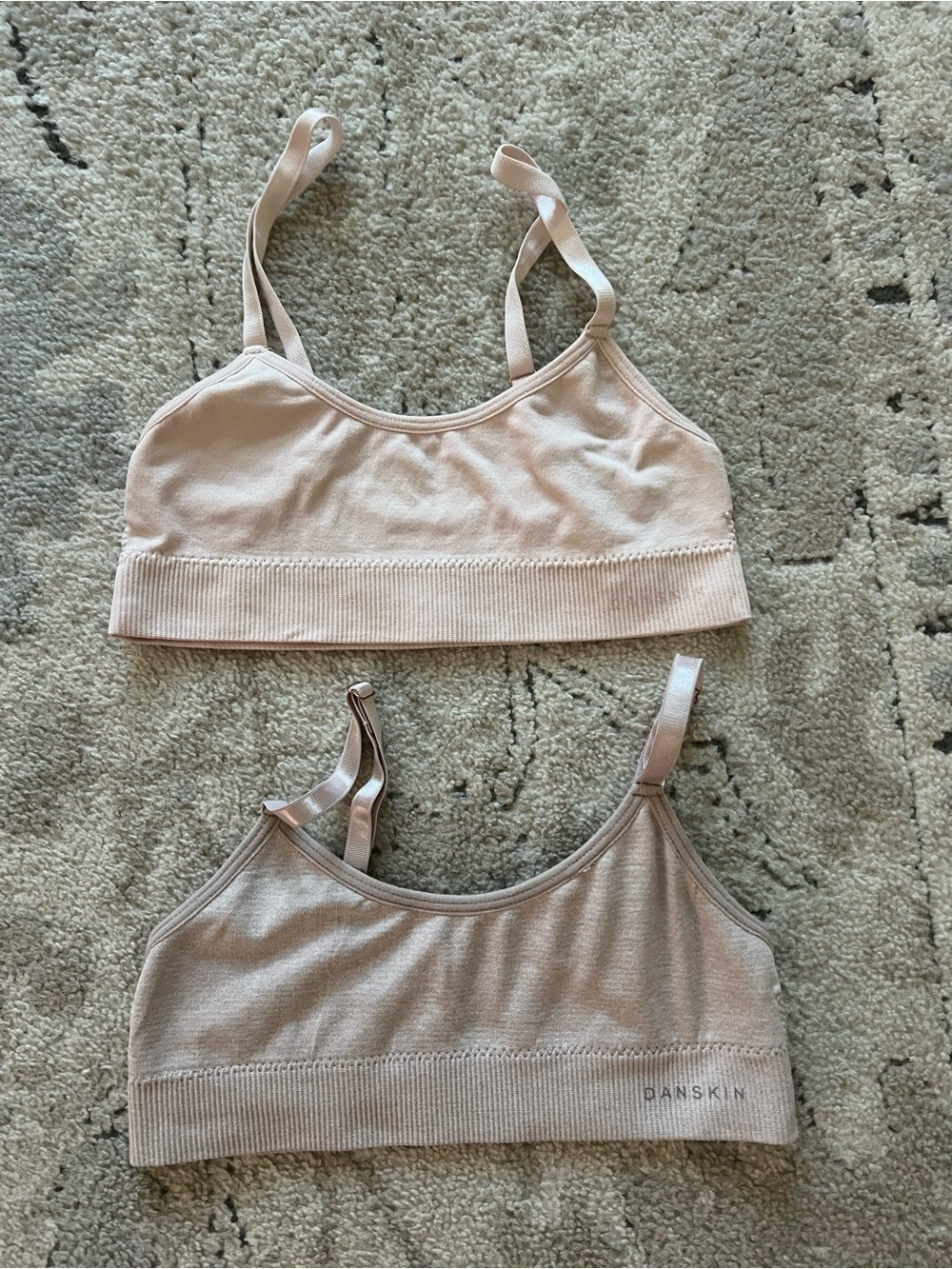 Danskin Girls Light Pink Seamless Bralette - 2-Pack